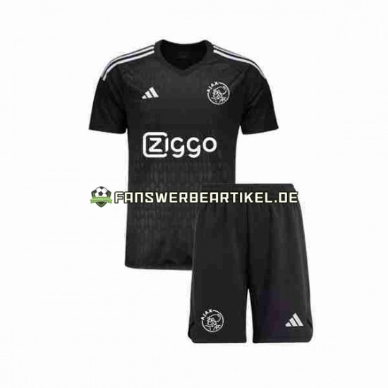 Torwart Trikot Ajax Amsterdam Kinder Ausweich ausrüstung 2023-2024 Kurzarm