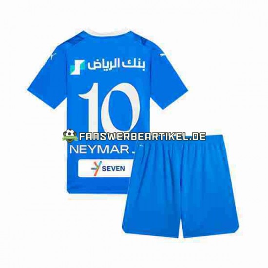 Neymar JR 10 Trikot Al-Hilal Kinder Heimausrüstung 2023-2024 Kurzarm