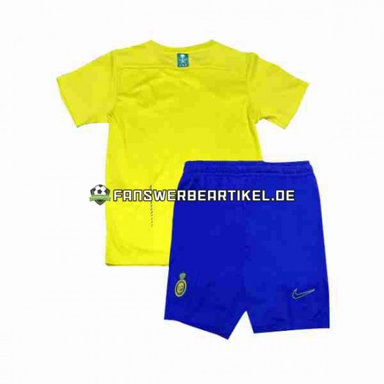 Trikot Al-Nassr Kinder Heimausrüstung 2023-2024 Kurzarm