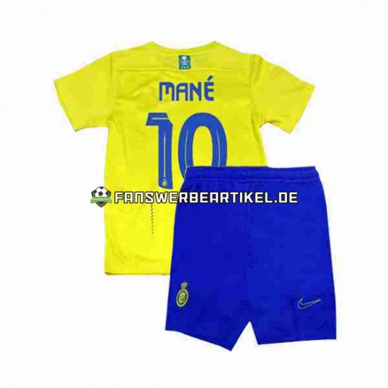 Mane 10 Trikot Al-Nassr Kinder Heimausrüstung 2023-2024 Kurzarm