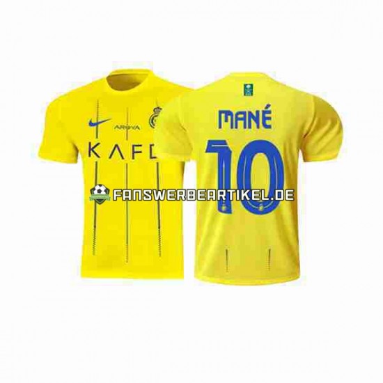 Mane 10 Trikot Al-Nassr Herren Heimausrüstung 2023-2024 Kurzarm