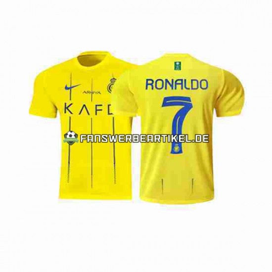 Ronaldo 7 Trikot Al-Nassr Herren Heimausrüstung 2023-2024 Kurzarm