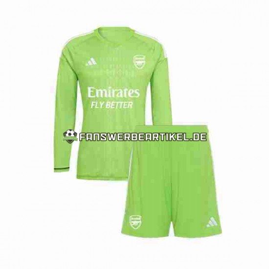 Torwart Trikot Arsenal Kinder Ausweich ausrüstung 2023-2024 Langarm