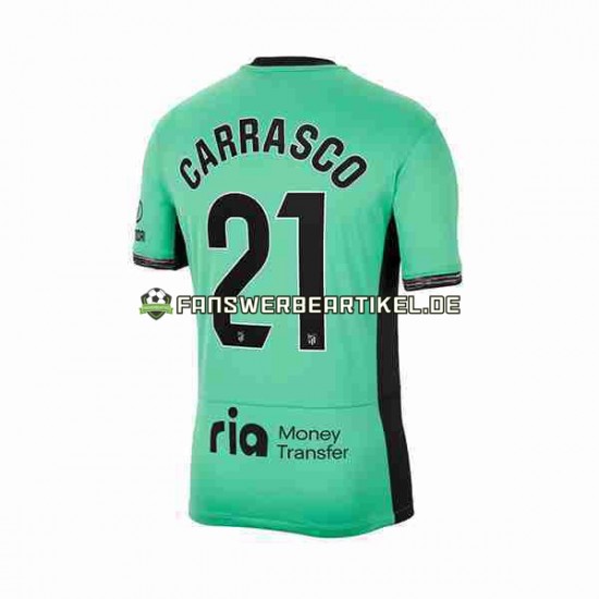 Yannick Carrasco 21 Trikot Atlético Madrid Herren Ausweich ausrüstung 2023-2024 Kurzarm