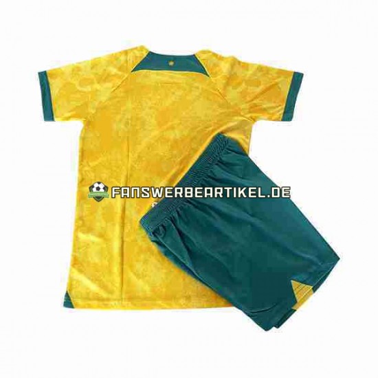 Trikot Australien Kinder Heimausrüstung 2022 Kurzarm