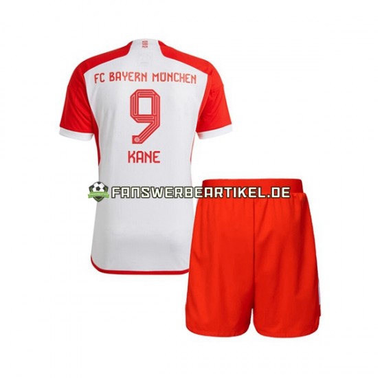 Harry Kane 9 Trikot FC Bayern München Kinder Heimausrüstung 2023-2024 Kurzarm