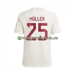 Thomas Muller 25 Trikot FC Bayern München Herren Ausweich ausrüstung 2023-2024 Kurzarm