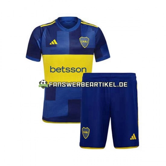 Trikot Boca Juniors Kinder Heimausrüstung 2023-2024 Kurzarm