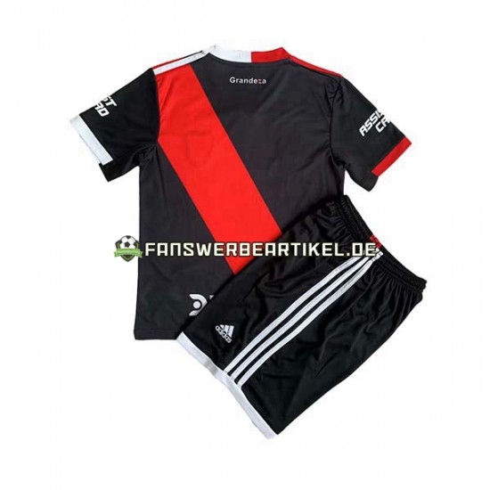 Trikot River Plate Kinder Ausweich ausrüstung 2023-2024 Kurzarm