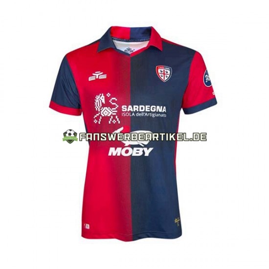 Trikot Cagliari Herren Heimausrüstung 2023-2024 Kurzarm