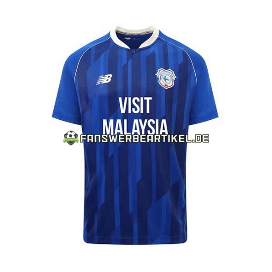 Trikot Cardiff City Herren Heimausrüstung 2023-2024 Kurzarm