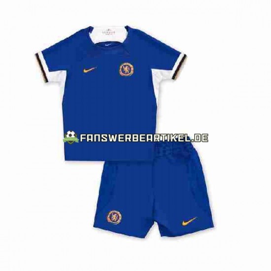 Trikot Chelsea Kinder Heimausrüstung 2023-2024 Kurzarm