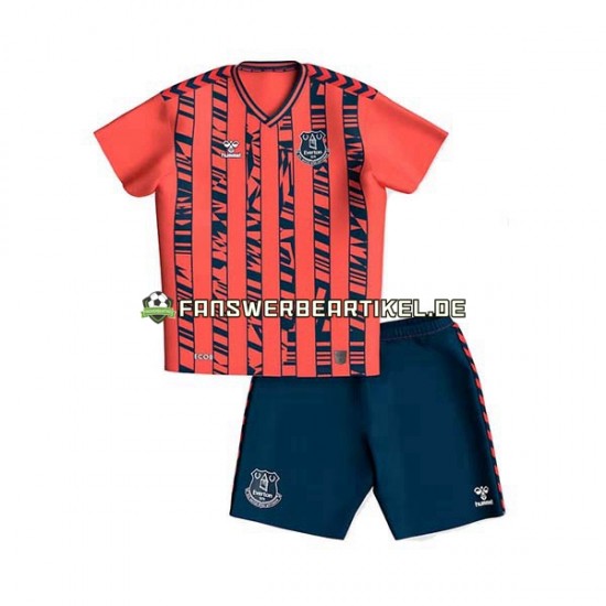 Trikot Everton Kinder Auswärtsausrüstung 2023-2024 Kurzarm