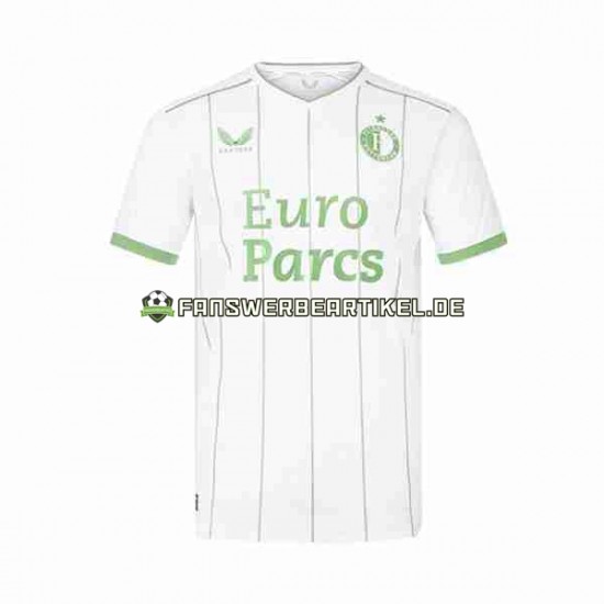 Trikot Feyenoord Rotterdam Herren Ausweich ausrüstung 2023-2024 Kurzarm