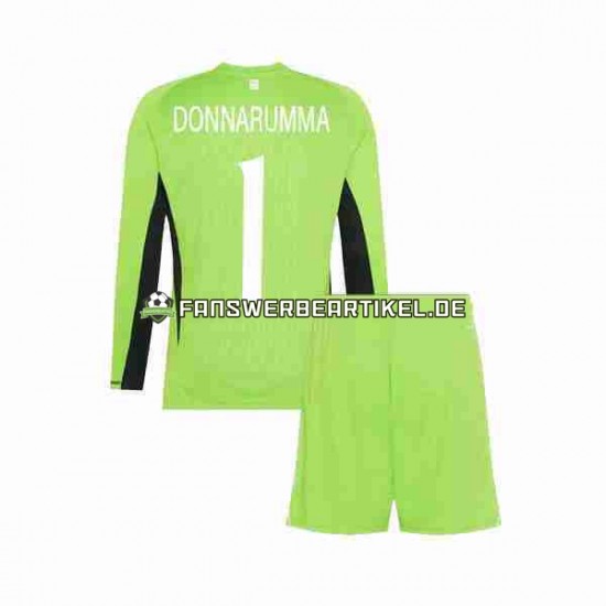 Donnarumma 1 Torwart Trikot Italien Kinder Heimausrüstung 2023 Langarm