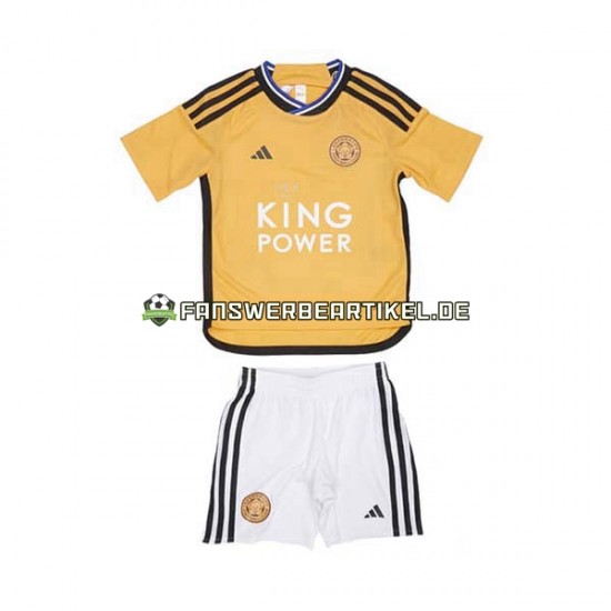 Trikot Leicester City Kinder Ausweich ausrüstung 2023-2024 Kurzarm