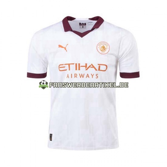 Trikot Manchester City Herren Auswärtsausrüstung 2023-2024 Kurzarm