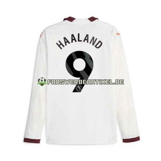 Erling Haaland 9 Trikot Manchester City Herren Auswärtsausrüstung 2023-2024 Langarm