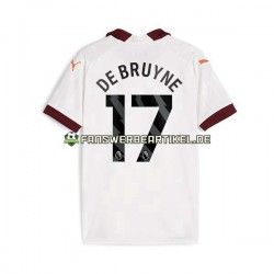Kevin De Bruyne 17 Trikot Manchester City Herren Auswärtsausrüstung 2023-2024 Kurzarm