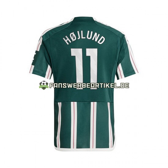 Rasmus Hojlund 11 Trikot Manchester United Herren Auswärtsausrüstung 2023-2024 Kurzarm