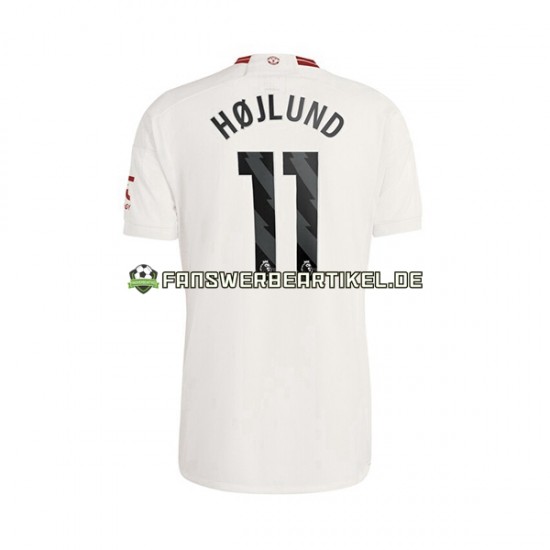 Rasmus Hojlund 11 Trikot Manchester United Herren Ausweich ausrüstung 2023-2024 Kurzarm