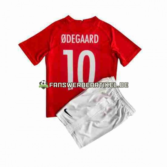 ODEGAARD 10 Trikot Norwegen Kinder Heimausrüstung 2022 Kurzarm