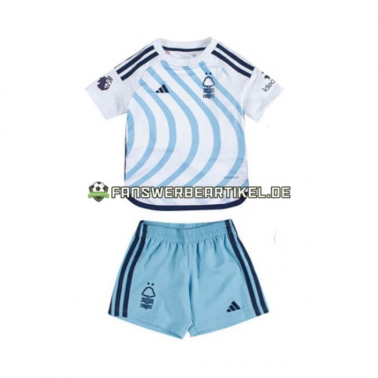 Trikot Nottingham Forest Kinder Auswärtsausrüstung 2023-2024 Kurzarm