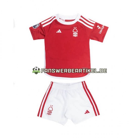 Trikot Nottingham Forest Kinder Heimausrüstung 2023-2024 Kurzarm