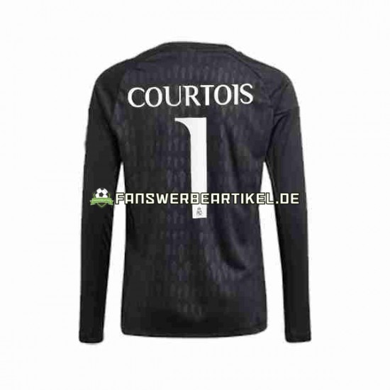 Thibaut Courtois 1 Torwart Trikot Real Madrid Herren Auswärtsausrüstung 2023-2024 Langarm