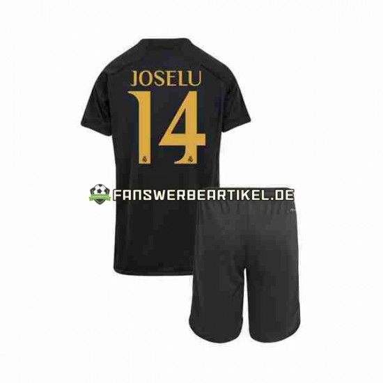 Joselu 14 Trikot Real Madrid Kinder Ausweich ausrüstung 2023-2024 Kurzarm