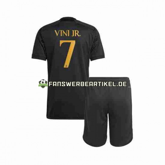 Vini Jr 7 Trikot Real Madrid Kinder Ausweich ausrüstung 2023-2024 Kurzarm