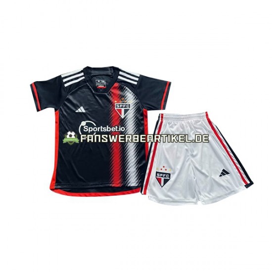 Trikot Sao Paulo Kinder Ausweich ausrüstung 2023-2024 Kurzarm