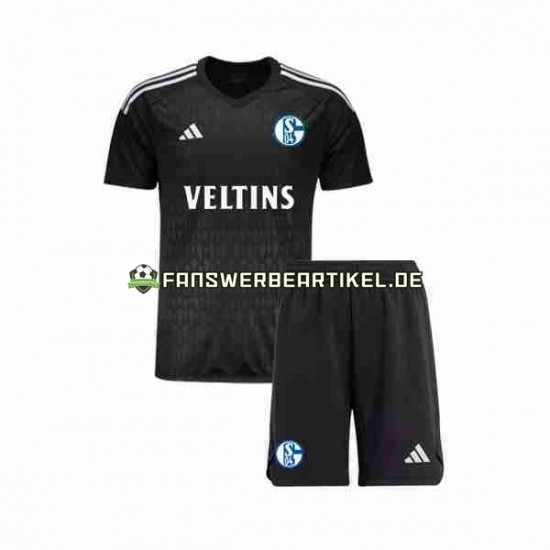 Torwart Trikot Schalke 04 Kinder Auswärtsausrüstung 2023-2024 Kurzarm