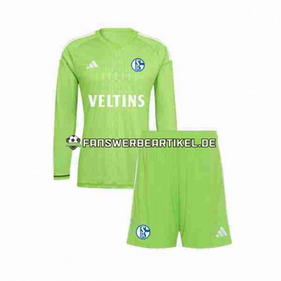 Torwart Trikot Schalke 04 Kinder Heimausrüstung 2023-2024 Langarm