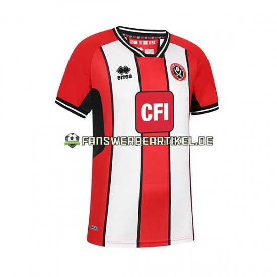 Trikot Sheffield United Herren Heimausrüstung 2023-2024 Kurzarm