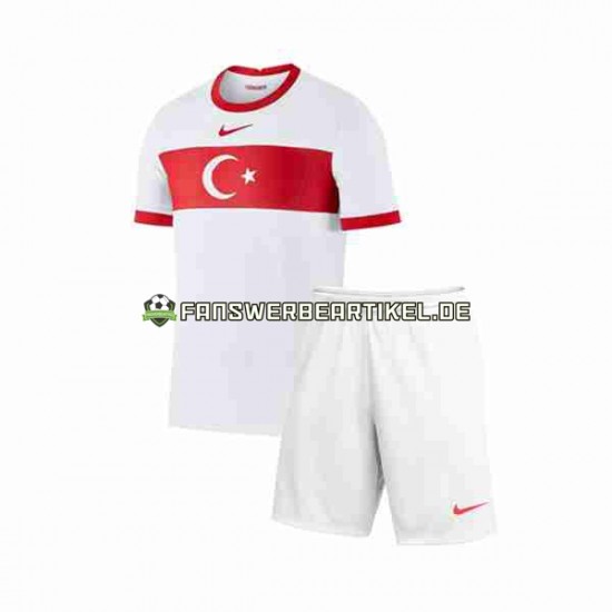 Trikot Türkei Kinder Heimausrüstung 2023-2024 Kurzarm