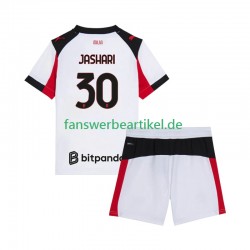 Ardon Jashari 30 Trikot AC Mailand Kinder Auswärtsausrüstung 2025-2026 Kurzarm