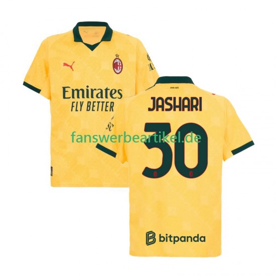 Ardon Jashari 30 Trikot AC Mailand Herren Ausweich ausrüstung 2025-2026 Kurzarm
