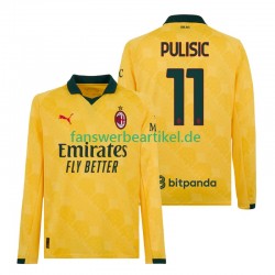 Christian Pulisic 11 Trikot AC Mailand Herren Ausweich ausrüstung 2025-2026 Langarm