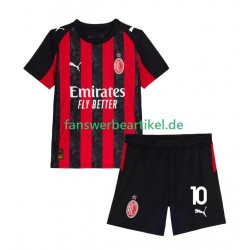 Rafael Leao 10 Trikot AC Mailand Kinder Heimausrüstung 2025-2026 Kurzarm