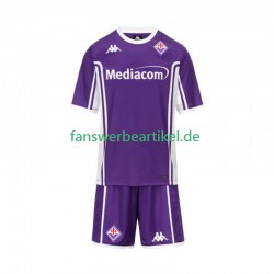 Trikot AC Florenz Kinder Heimausrüstung 2025-2026 Kurzarm