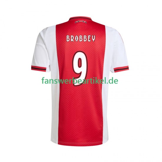 Brian Brobbey 9 Trikot Ajax Amsterdam Herren Heimausrüstung 2025-2026 Kurzarm