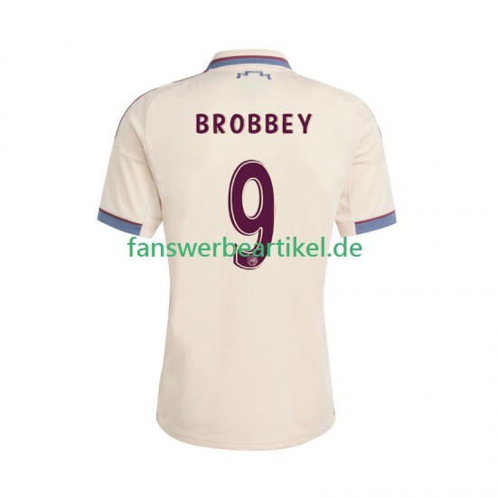 Brian Brobbey 9 Trikot Ajax Amsterdam Herren Ausweich ausrüstung 2025-2026 Kurzarm