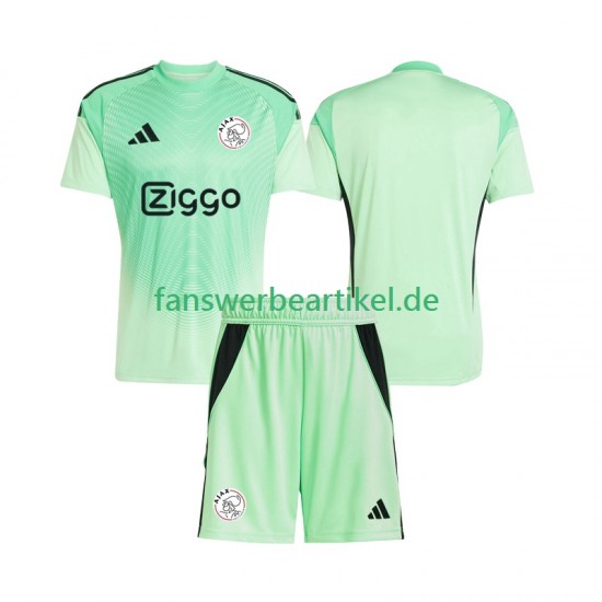 Torwart Trikot Ajax Amsterdam Kinder Heimausrüstung 2025-2026 Kurzarm