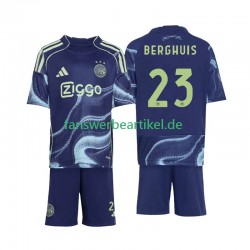 Steven Berghuis 23 Trikot Ajax Amsterdam Kinder Auswärtsausrüstung 2025-2026 Kurzarm