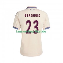 Steven Berghuis 23 Trikot Ajax Amsterdam Herren Ausweich ausrüstung 2025-2026 Kurzarm