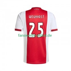 Wout Weghorst 25 Trikot Ajax Amsterdam Herren Heimausrüstung 2025-2026 Kurzarm
