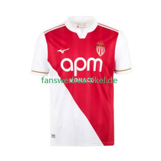 Trikot AS Monaco Herren Heimausrüstung 2025-2026 Kurzarm