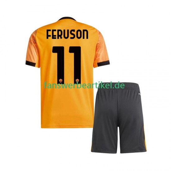 Evan Ferguson 11 Trikot AS Rom Kinder Auswärtsausrüstung 2025-2026 Kurzarm