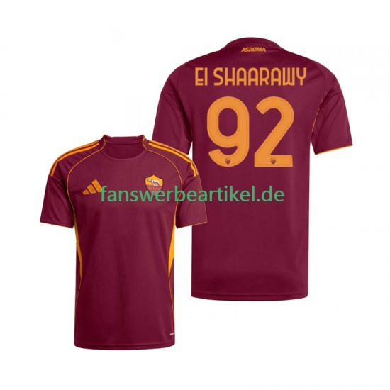 Stephan El Shaarawy 92 Trikot AS Rom Herren Heimausrüstung 2025-2026 Kurzarm